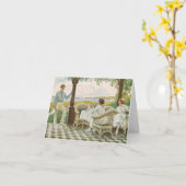 Tennis et Carte pour notes de thé (Fleur jaune)