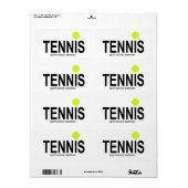 Tennis Etiket (Full Sheet)