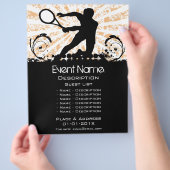 Tennis Event Promotion Flyer (Hand)