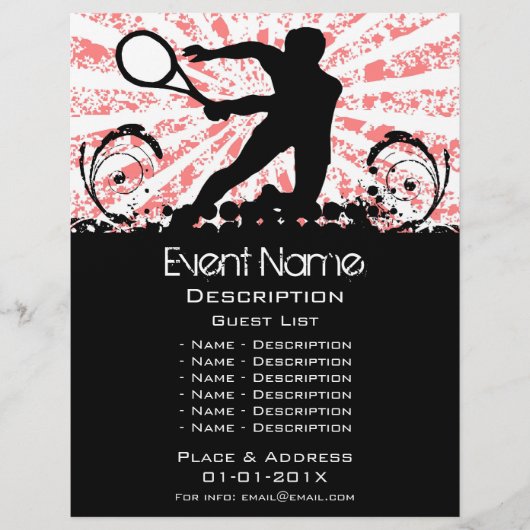 Tennis Event Promotion Flyer (Voorkant)