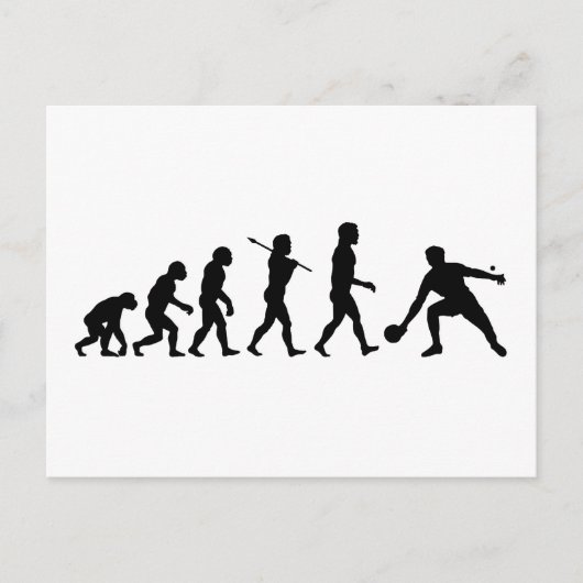 Tennis Evolution Fun Sports Briefkaart (Voorkant)