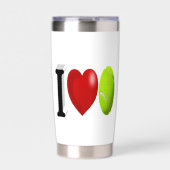 Tennis Fan Geïsoleerde Drinkbeker (Voorkant)