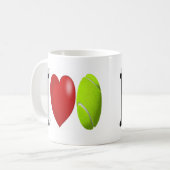 Tennis Fan halve tekst Koffiemok (Voorkant links)