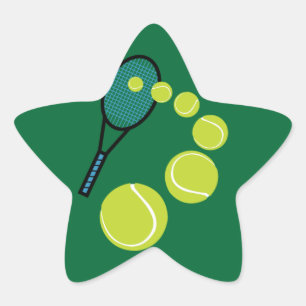Tennis FAN SLICE SERVE Ster Sticker