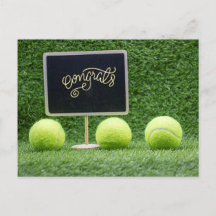 Tennis Felicitaties voor speler Ansichtkaart Briefkaart