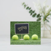 Tennis Felicitaties voor speler Ansichtkaart Briefkaart (Staand voorkant)