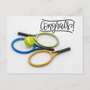 Tennis Felicitaties voor speler Briefkaart