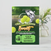 Tennis Fin de saison Banquet Party Invitation (Debout devant)
