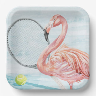Tennis Florida Tennis Flamingo Papieren Borden Bordje