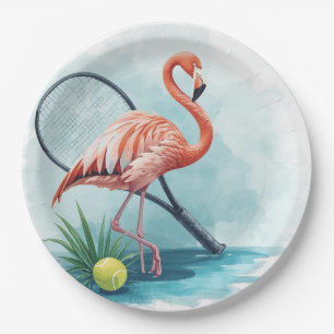 Tennis Florida Tennis Flamingo Papieren Borden Bordje