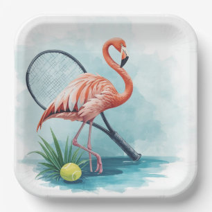 Tennis Florida Tennis Flamingo Papieren Borden Bordje