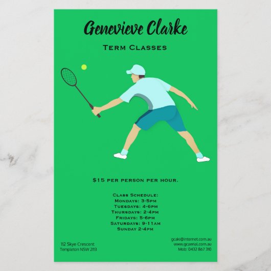 Tennis Flyer (Voorkant)