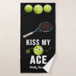 Tennis Funny Biss My Ace for Player<br><div class="desc">Vous cherchez un cadeau hilarant et sarcastique pour un joueur de tennis ? Ne cherchez pas plus loin que notre collection de cadeaux de Tennis Funny Sarcastic. Notre serviette de bain est non seulement pratique mais aussi une excellente façon d'ajouter un peu d'humour à leur quotidien. Fabriqué à partir d'un...</div>