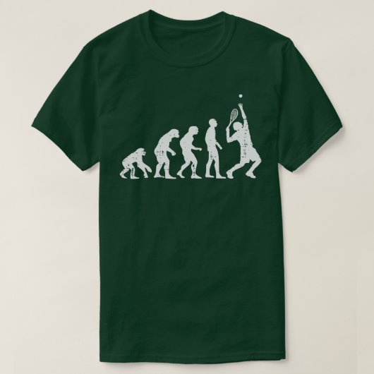 Tennis Funny Evolution Coach Player Mannen Vrouwen T-shirt (Design voorkant)