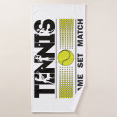 Tennis - Game Set Match Badhanddoek (Badhanddoek)
