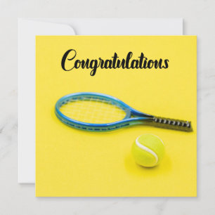 Tennis Gefeliciteerd met geel