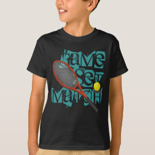 Tennis gepersonaliseerd t-shirt
