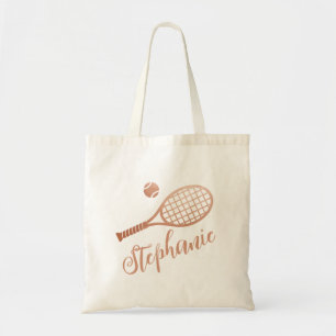 Tennis Gepersonaliseerde de Naam van het Manuscrip Tote Bag