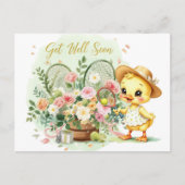TENNIS Get well soon for Duck Lover Briefkaart (Voorkant)