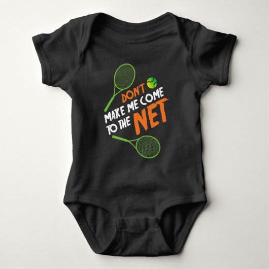 Tennis Gift Idea Tennis Player Romper (Voorkant)