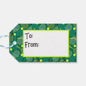 Tennis gift labels cadeaulabel (Achterkant Horizontaal)