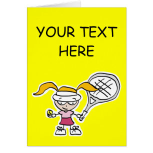 Tennis Gifts en Kaarten met een schattig cartoon m