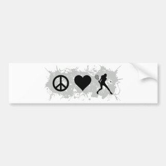 Tennis Girl 3 Bumpersticker