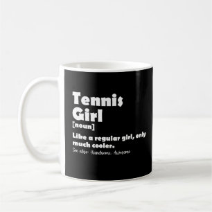 Tennis Girl Funny Definition Tennis Sport Lover Koffiemok