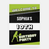 Tennis Girl Player Birthday  (Recto)