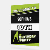 Tennis Girl Player Birthday  (Angle)