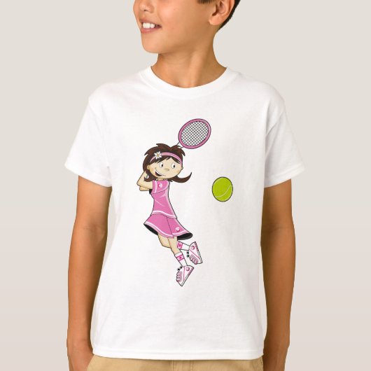 Tennis Girl T-Shirt (Voorkant)
