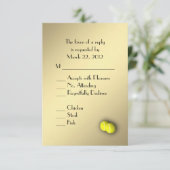 Tennis Gold RSVP avec choix de menu (Debout devant)