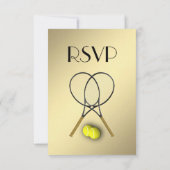 Tennis Gold RSVP avec choix de menu (Dos)
