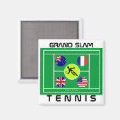 Tennis Grand Chelem Magnet (Recto/Verso)