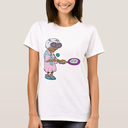 Tennis Granny T-shirt (Voorkant)