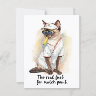 Tennis Grappig Gezegde eten banaan Briefkaart