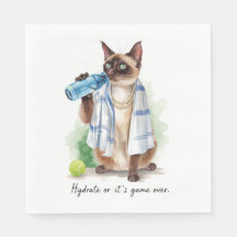 Tennis Grappig Gezegde voor kattenliefhebbers
