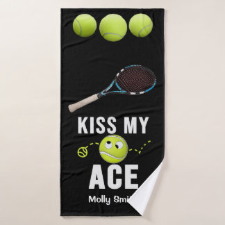Tennis Grappige Kus Mijn Ace voor Speler Badhanddoek