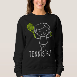 Tennis Guy Stickman Sports Racket Game Player Desi Trui