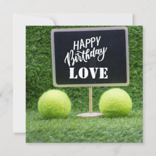 Tennis Happy Birthday Briefkaart