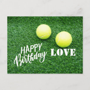 Tennis Happy Birthday Briefkaart