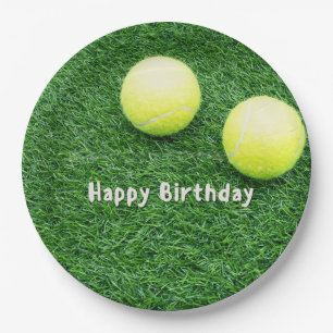 Tennis Happy Birthday Papieren Bordje