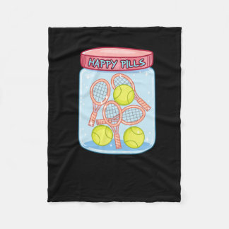 Tennis Happy Pills Fleece Deken