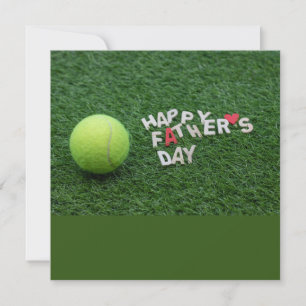 Tennis Happy Vaderdag met tennisbal Kaart