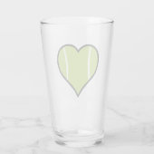 Tennis Heart Glas (Achterkant)