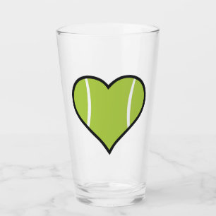 Tennis Heart Glas