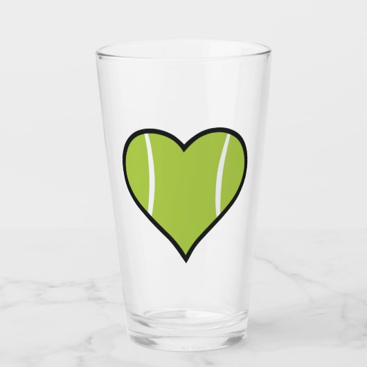 Tennis Heart Glas (Voorkant)