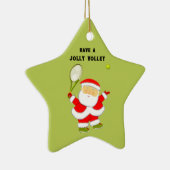 Tennis Holiday Gift Keramisch Ornament (Rechts)