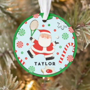 Tennis Holiday Gift Ornament