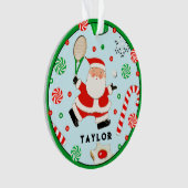 Tennis Holiday Gift Ornament (voorkant)